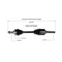 GSP NCV47520 Ford, Mazda (2.0) CV Axle Assembly  - Front Left