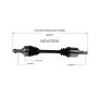GSP NCV47524 95-02 Mazda Millenia (2.3) CV Axle Assembly  - Front Left