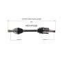 GSP NCV47528 Mazda (2.0, 2.3, 2.5) CV Axle Assembly  - Front Left