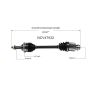 GSP NCV47532 Mazda (1.5, 1.6) CV Axle Assembly  - Front Right