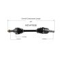GSP NCV47536 Mazda (1.6, 1.8, 2.0) CV Axle Assembly  - Front Left
