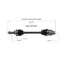 GSP NCV47537 Ford, Mazda (1.6, 1.8, 2.0) CV Axle Assembly  - Front Right