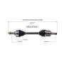 GSP NCV47541 Ford, Mazda CV Axle Assembly  - Front Left
