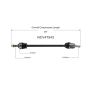 GSP NCV47543 Mazda (1.5, 1.6) CV Axle Assembly  - Front Right