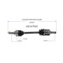 GSP NCV47552 Mazda (2.0) CV Axle Assembly  - Front Left