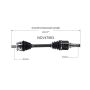 GSP NCV47563 04-05 Mazda 3 (2.0, 2.3) CV Axle Assembly  - Front Left
