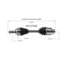 GSP NCV47568 06-07 Mazda 6 Mazdaspeed CV Axle Assembly  - Front Right