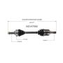 GSP NCV47582 03-04 Mazda 6 S CV Axle Assembly  - Front Left