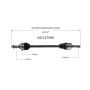 GSP NCV47590 95-05 Mazda Miata CV Axle Assembly  - Rear