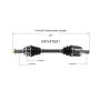 GSP NCV47591 Mazda (2.3) CV Axle Assembly  - Front Left