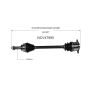 GSP NCV47990 86-91 Mazda RX-7 CV Axle Assembly  - Rear Right