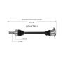 GSP NCV47991 90-95 Mazda 929 CV Axle Assembly  - Rear