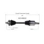 GSP NCV48002 Mercedes-Benz CV Axle Assembly  - Front Right