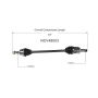 GSP NCV48003 Mercedes-Benz CV Axle Assembly  - Rear