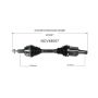 GSP NCV48007 Mercedes-Benz (Coupe - 3.0, 3.5) CV Axle Assembly  - Front Right