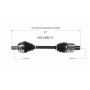 GSP NCV48011 Mercedes-Benz CV Axle Assembly  - Front Left