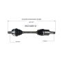 GSP NCV48012 Mercedes-Benz CV Axle Assembly  - Front Right