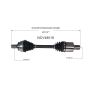 GSP NCV48018 Mercedes-Benz CV Axle Assembly  - Front Left