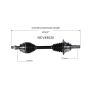 GSP NCV48020 Mercedes-Benz (3.0, 3.5) CV Axle Assembly  - Front Left