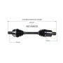 GSP NCV48022 Mercedes-Benz CV Axle Assembly  - Front Left