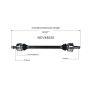 GSP NCV48025 Mercedes-Benz CV Axle Assembly  - Rear