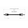 GSP NCV48027 Mercedes-Benz (Sedan) CV Axle Assembly