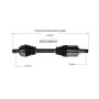 GSP NCV48031 Mercedes-Benz CV Axle Assembly  - Front Right