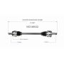 GSP NCV48032 Mercedes-Benz (Sedan) CV Axle Assembly  - Rear