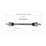 GSP NCV48033 Mercedes-Benz (Sedan) CV Axle Assembly  - Rear