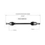 GSP NCV48034 Mercedes-Benz CV Axle Assembly