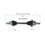GSP NCV48045 Mercedes-Benz (3.0, 3.5, 4.7) CV Axle Assembly  - Front Left