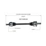 GSP NCV48048 Mercedes-Benz CV Axle Assembly  - Rear