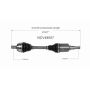 GSP NCV48057 Mercedes-Benz CV Axle Assembly  - Front Right