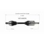GSP NCV48059 18-20 Mercedes-Benz GLC350e CV Axle Assembly  - Front Right