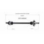 GSP NCV48060 Mercedes-Benz (Convertible/Coupe/Sedan) CV Axle Assembly  - Rear Left