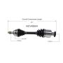 GSP NCV48504 98-99 Mercedes-Benz E320 4Matic CV Axle Assembly  - Front Left