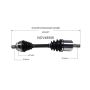GSP NCV48506 Mercedes-Benz CV Axle Assembly  - Front Right