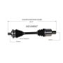 GSP NCV48507 Mercedes-Benz CV Axle Assembly  - Front Left