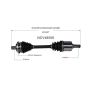 GSP NCV48508 Mercedes-Benz CV Axle Assembly  - Front Right
