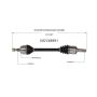 GSP NCV48991 Mercedes-Benz (5.5) CV Axle Assembly  - Rear