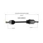 GSP NCV49001 05-08 Mini Cooper CV Axle Assembly  - Front Left