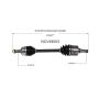 GSP NCV49003 07-15 Mini Cooper (1.6) CV Axle Assembly  - Front Left