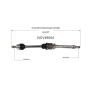 GSP NCV49004 Mini CV Axle Assembly  - Front Right