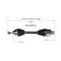 GSP NCV49011 BMW, Mini CV Axle Assembly  - Front Right