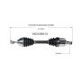 GSP NCV49013 BMW, Mini (2.0) CV Axle Assembly  - Front Left