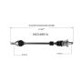 GSP NCV49014 Mini CV Axle Assembly  - Rear Left