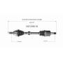 GSP NCV49016 Mini CV Axle Assembly  - Front Left