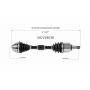 GSP NCV49036 Mini CV Axle Assembly  - Front Left