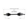 GSP NCV49504 02-08 Mini Cooper CV Axle Assembly  - Front Left