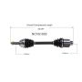 GSP NCV51003 08-13 Mitsubishi Outlander (2.4 - FWD) CV Axle Assembly  - Front Right